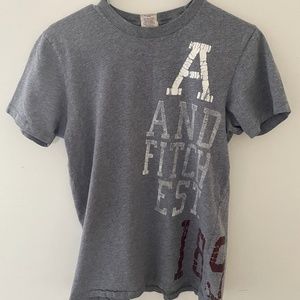 Abercrombie & Fitch Muscle Grey White T-shirt